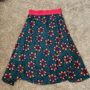 Floral A-Line Skirt - Multicolor